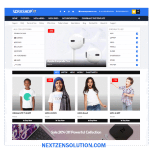 SoraShop Premium Blogger Template
